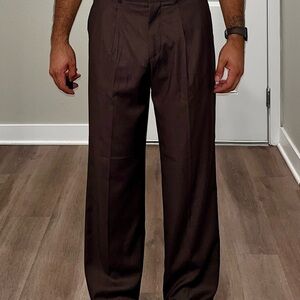 H&M Men's Dark Brown Dress Pants
